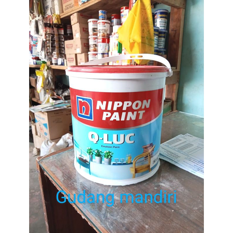 FREE PALET KAYU Cat tembok Qluc Q-luc Q luc nippon paint kemasan 5kg / berat 4.5kg / cat dasar / cat