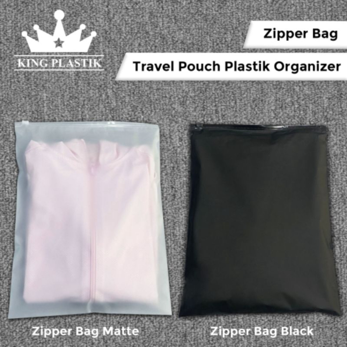 Grosir  Zipper Bag - Travel Pouch Plastik Organizer terlaris di Banjarmasin Kalimantan Selatan