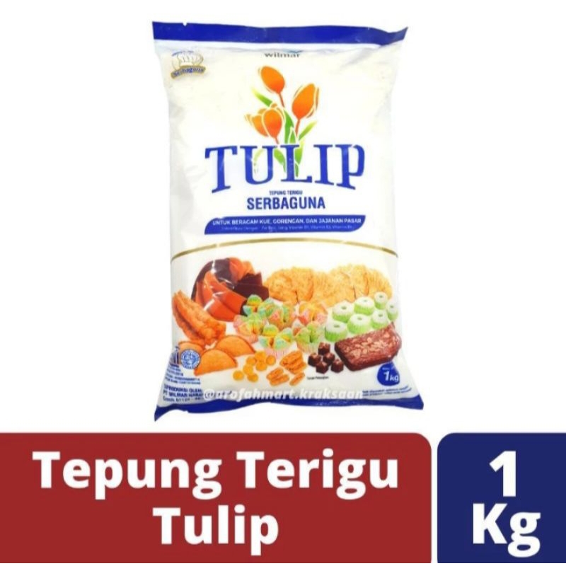 

Tepung terigu Tulip 1dus uk 1kg (1kg x10pcs)