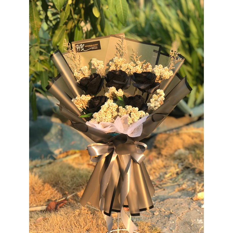 Buket bunga artificial/Buket bunga edelweis/