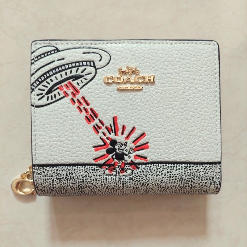 Coach Disney Mickey Mouse X Keith Haring Snap Wallet dompet [PILIH J&T/JNE]