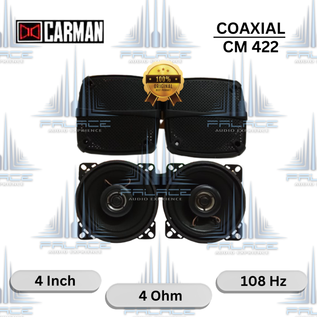 Speaker Pintu mobil 4 inch Speaker Coaxial 4 Inch 2 Way - Speaker PINTU MOBIL Carman CM 422