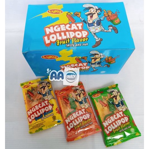 

Terl4ku. PERMEN KERAS NGECAT LOLLIPOP ISI 24 X 7GR For sale