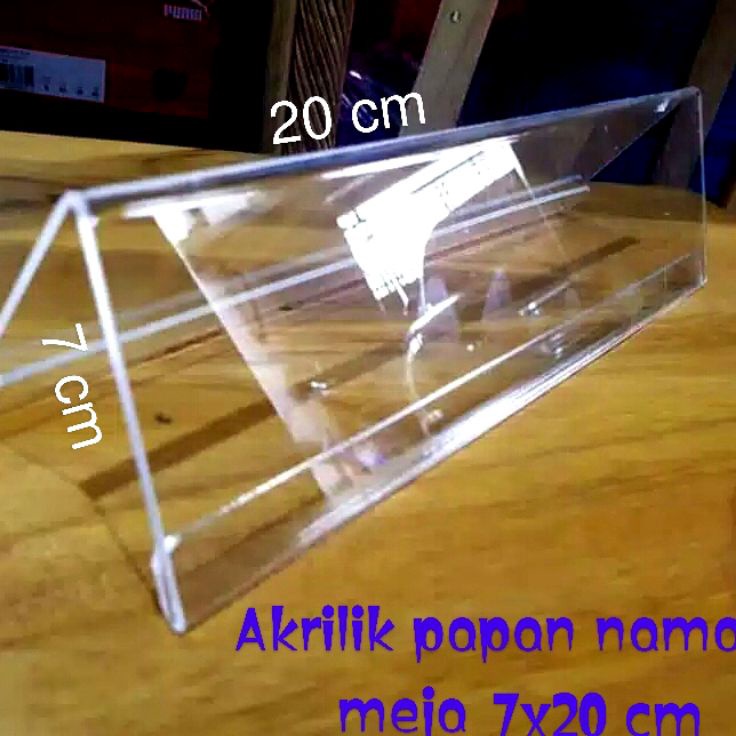 

[KODE PRODUK 6RDZA7776] AKRILIK PAPAN NAMA MEJA 7X20 CM