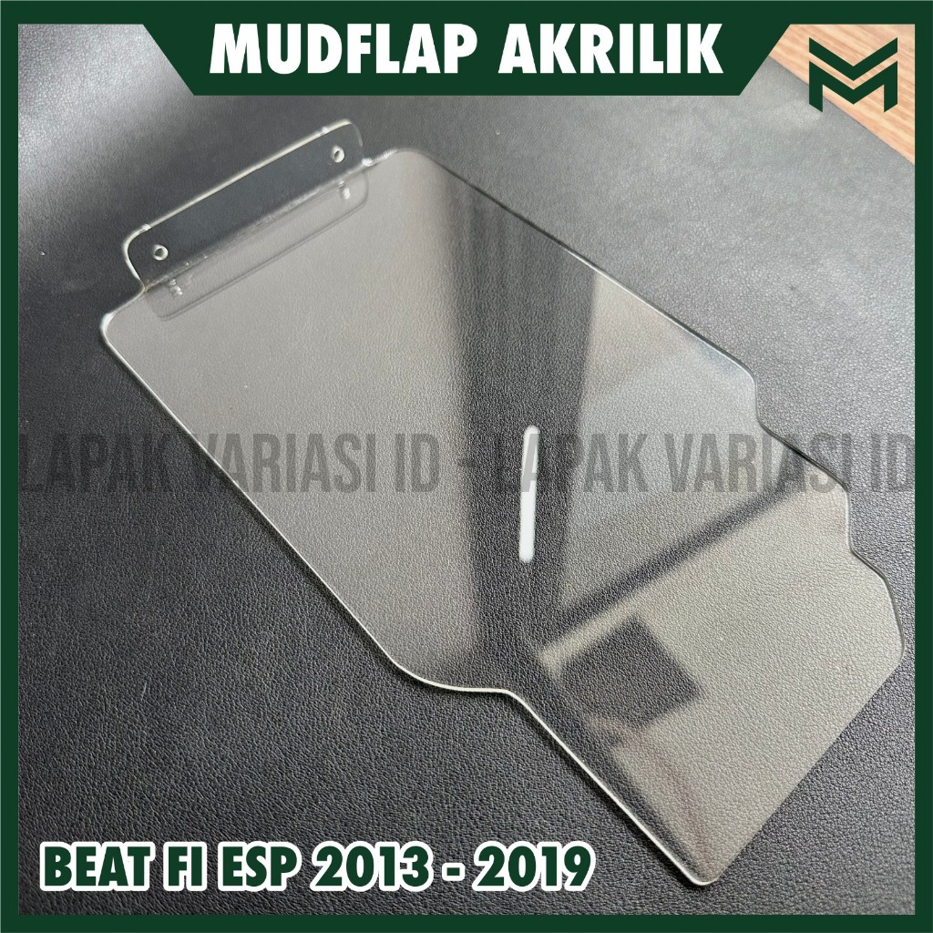 PROMO MUDFLAP KACA AKRILIK motor  HONDA BEAT FI ESP   TAHUN 2013 - 2019  Penahan Lumpur Akrilik  HON