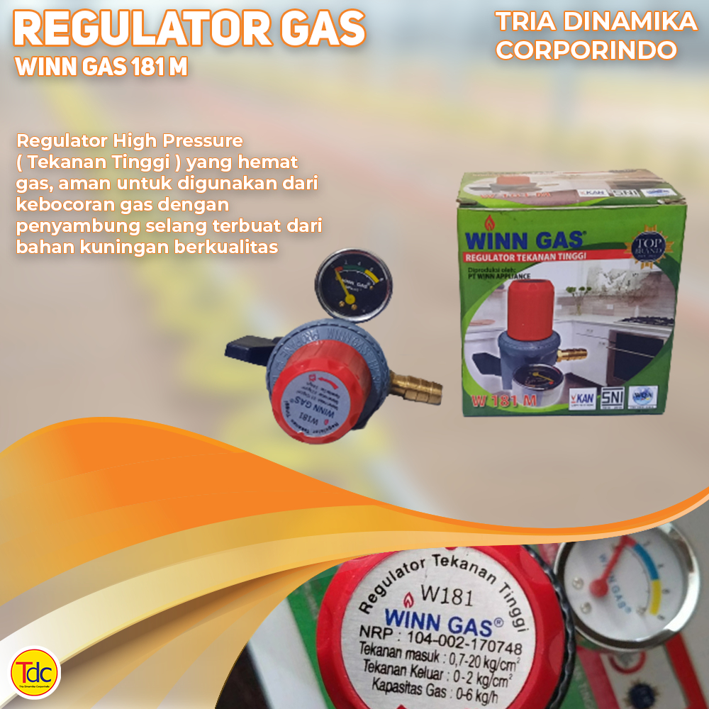 Regulator winn Gas untuk tabung 3 & 12 kg - Alat Ternak Kandang Ayam