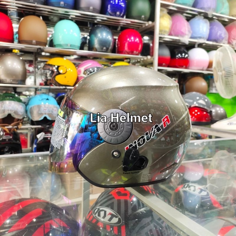 Helm BMC Inova R solid Dark Granito / Helm Half face BMC Inova R polos Dark Granito