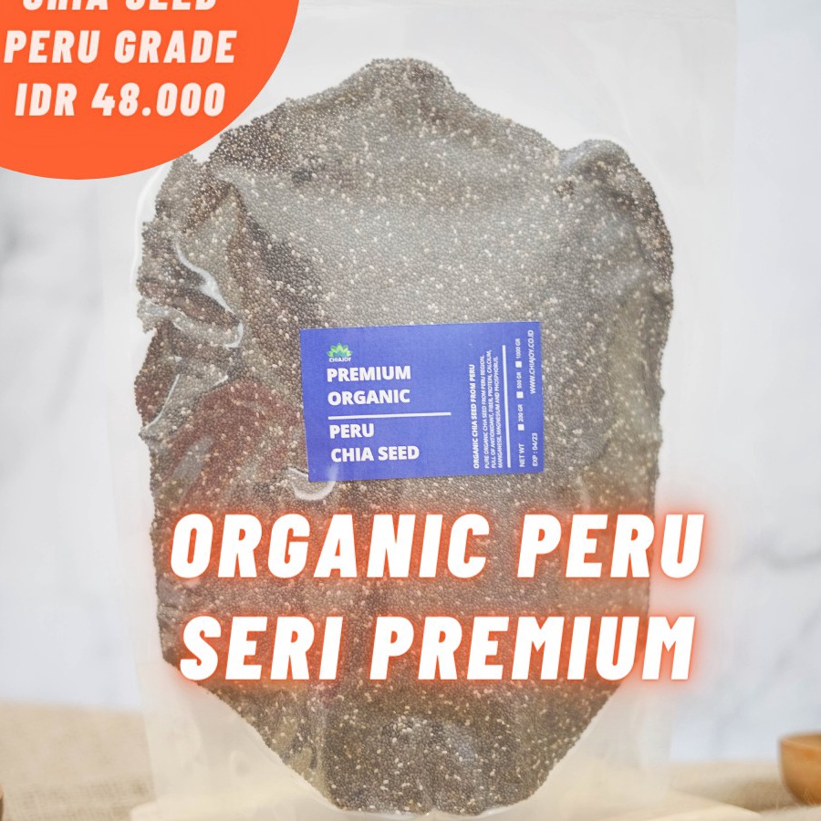 

Ready✾ [LAUNCHING PROMO] BLACK CHIA SEED 1 KG PERUANIC E58 ✱
