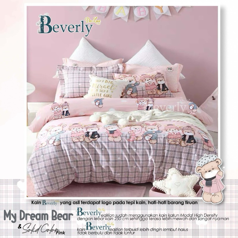kain sprei meteran my dream bear beverly