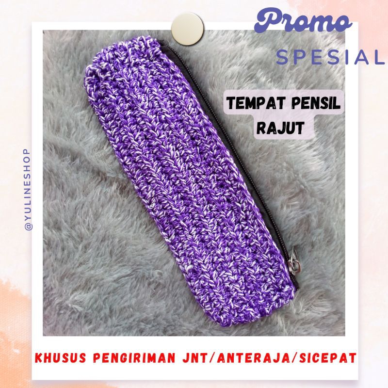 

[PENGIRIMAN UBAH KE SICEPAT] TEMPAT PENSIL RAJUT KAIN TEBAL MURAH