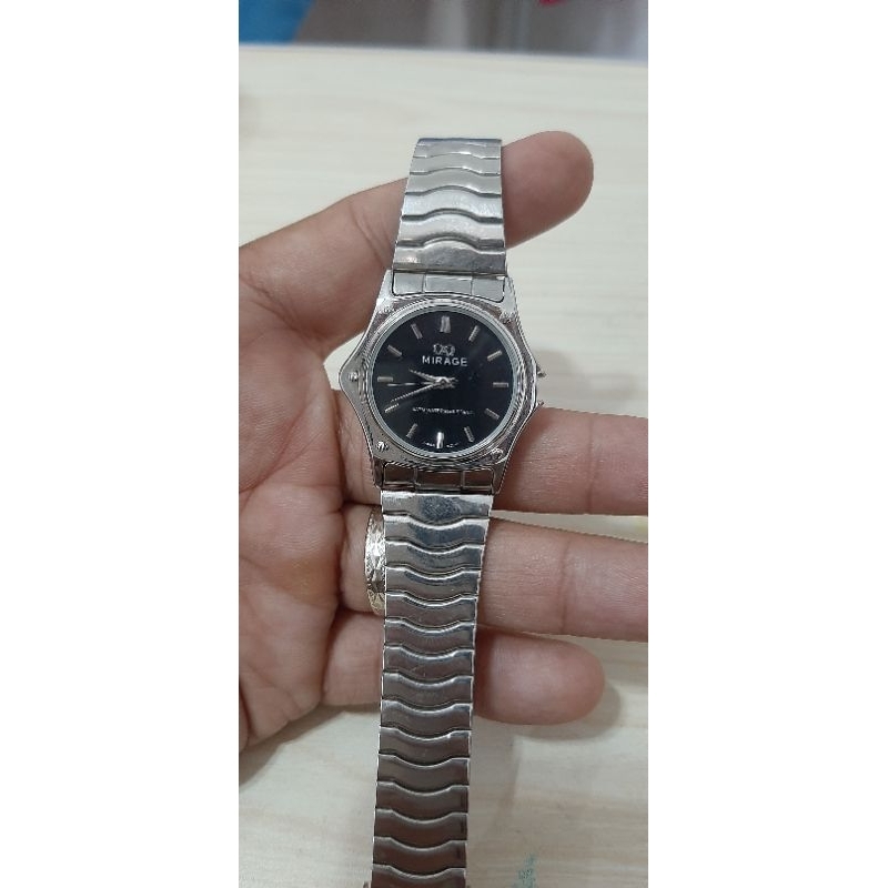jam tangan pria quartz mirage klasik elegan siap pakai