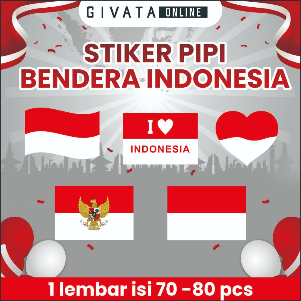 

STIKER PIPI INDONESIA MURAH