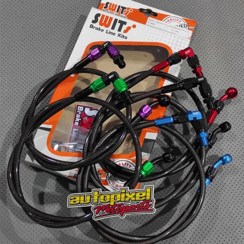 Selang rem swits thailand panjang 90cm fitting 90 derajat thailand original