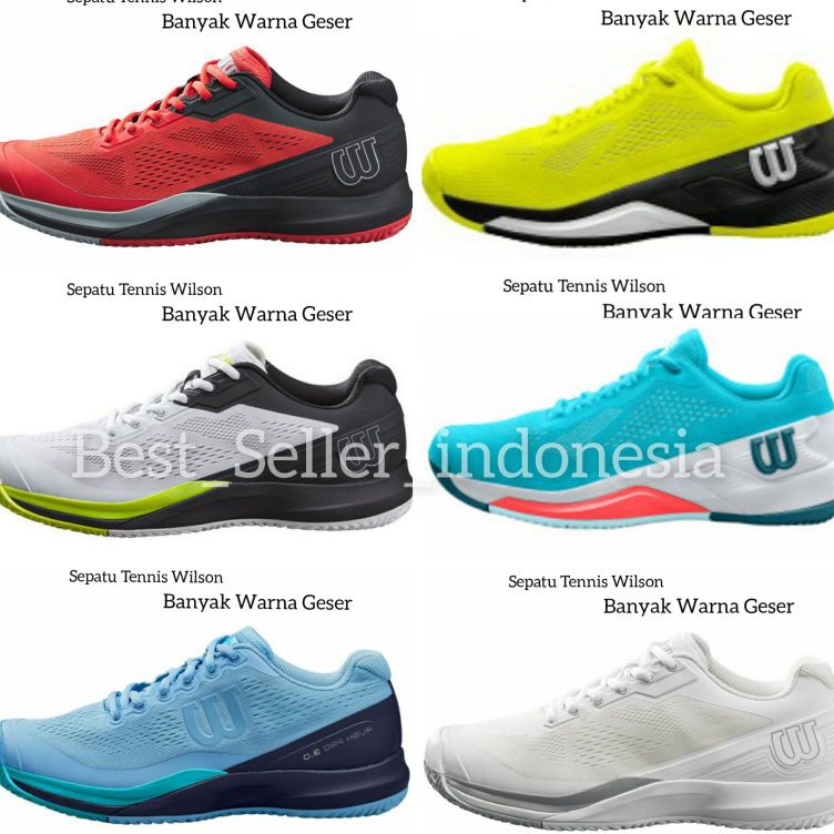 Terlaris Sepatu tennis Meja Wilson Rush Rro 3.0 Sepatu Olaraga Wilson Rush Pro 3.0 Sepatu Tenis Meja