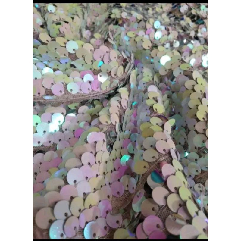 BAHAN/KAIN SEQUIN SERIBU PAYET TWOTONE USAP BOLAK BALIK