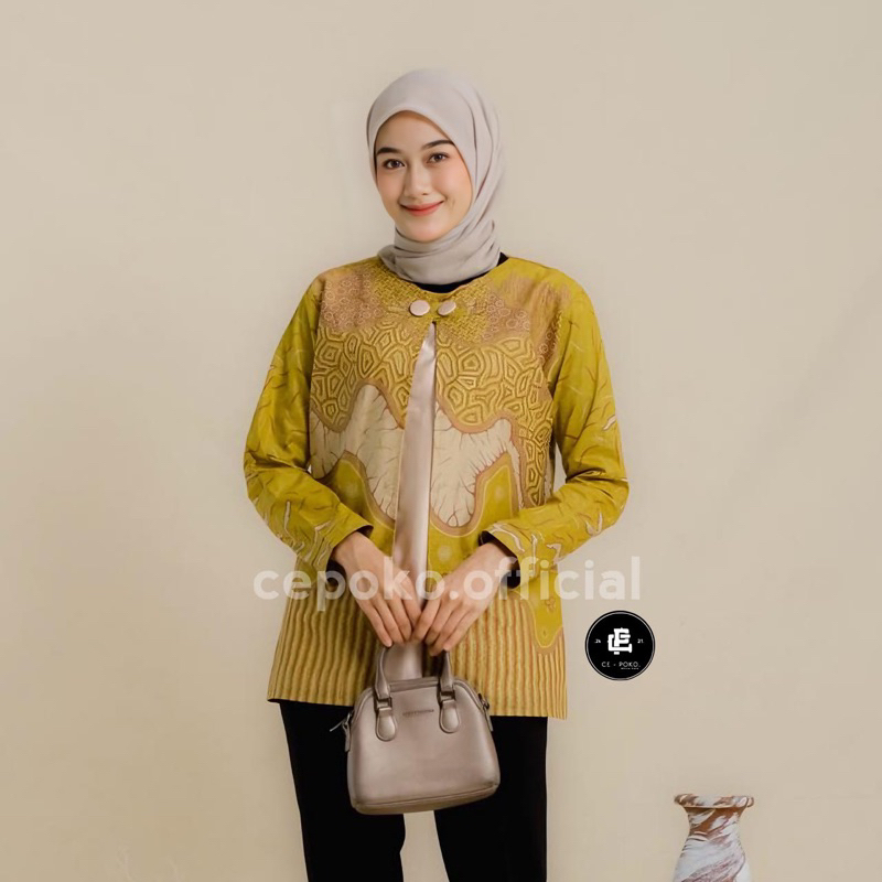 Baju Batik Wanita | Atasan Batik Wanita Kerja | Batik Kerja Size M L XL XXL