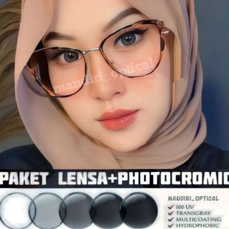 COD FRAME CAT EYE (PAKET FRAME+LENSA) | KACAMATA MINUS PHOTOCROMIC | KACAMATA ANTIRADIASI | KACAMATA