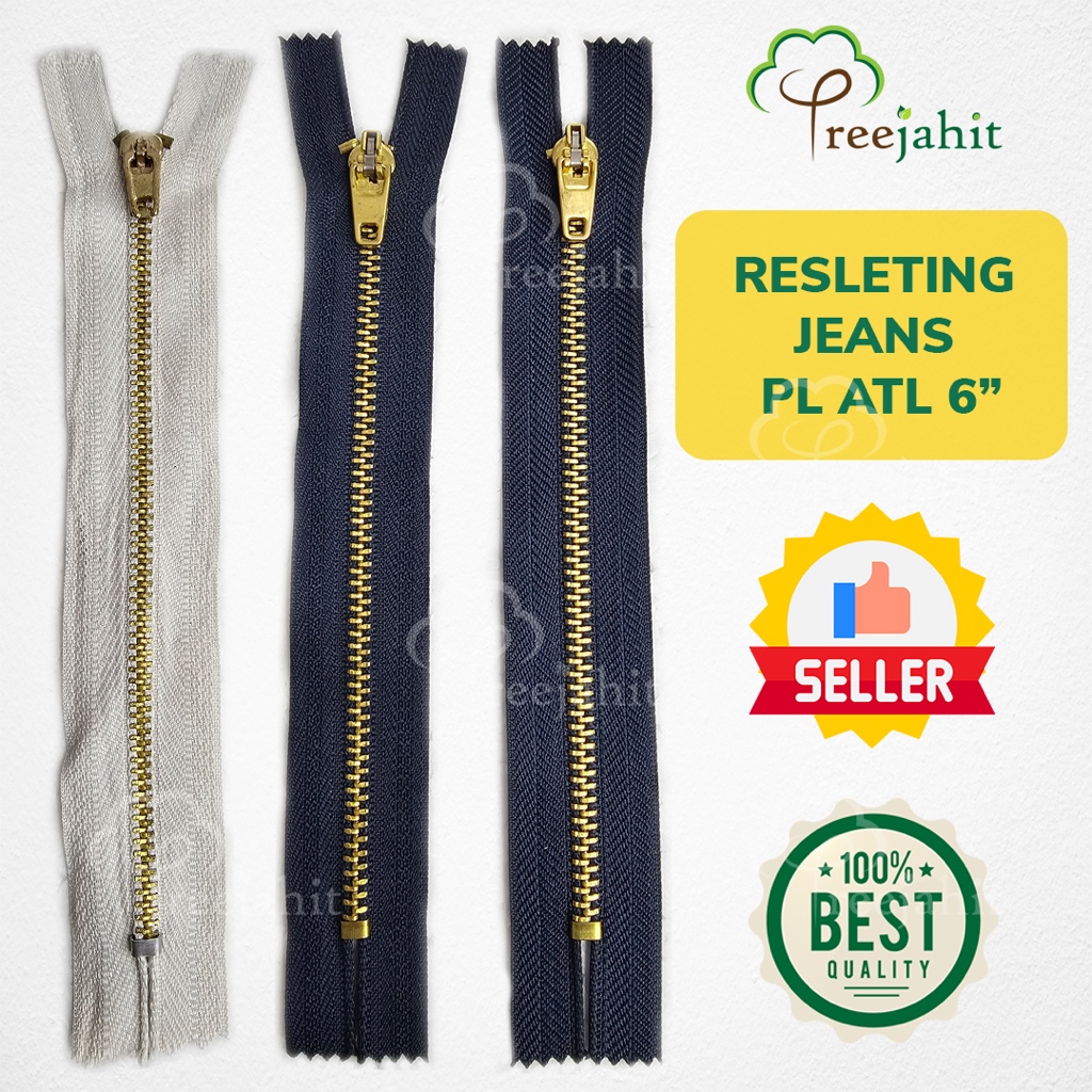 Resleting Jeans 6 inch PL ATL per pcs