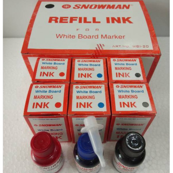 

Terkini TINTA SPIDOL WHITEBOARD SNWOMAN / SNOWMAN WHITE BOARD MARKING INK / REFFIL SPIDOL ➔➝✺❇