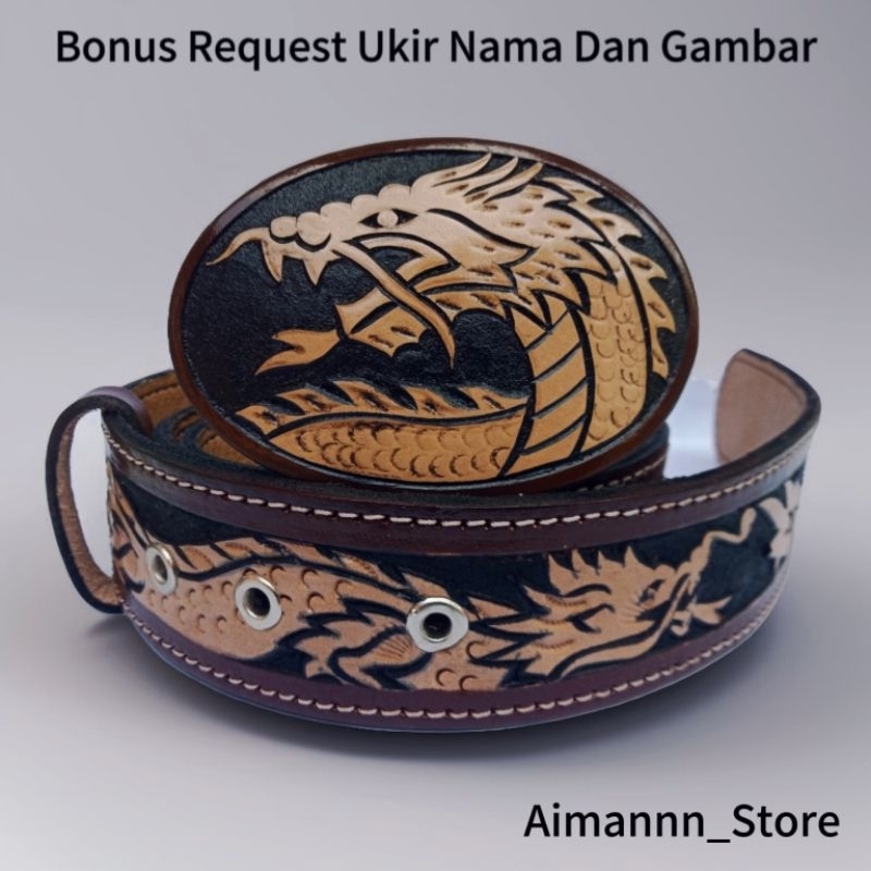 ikat pinggang kulit ukir custome nama dan gambar | sabuk kulit ukir pria