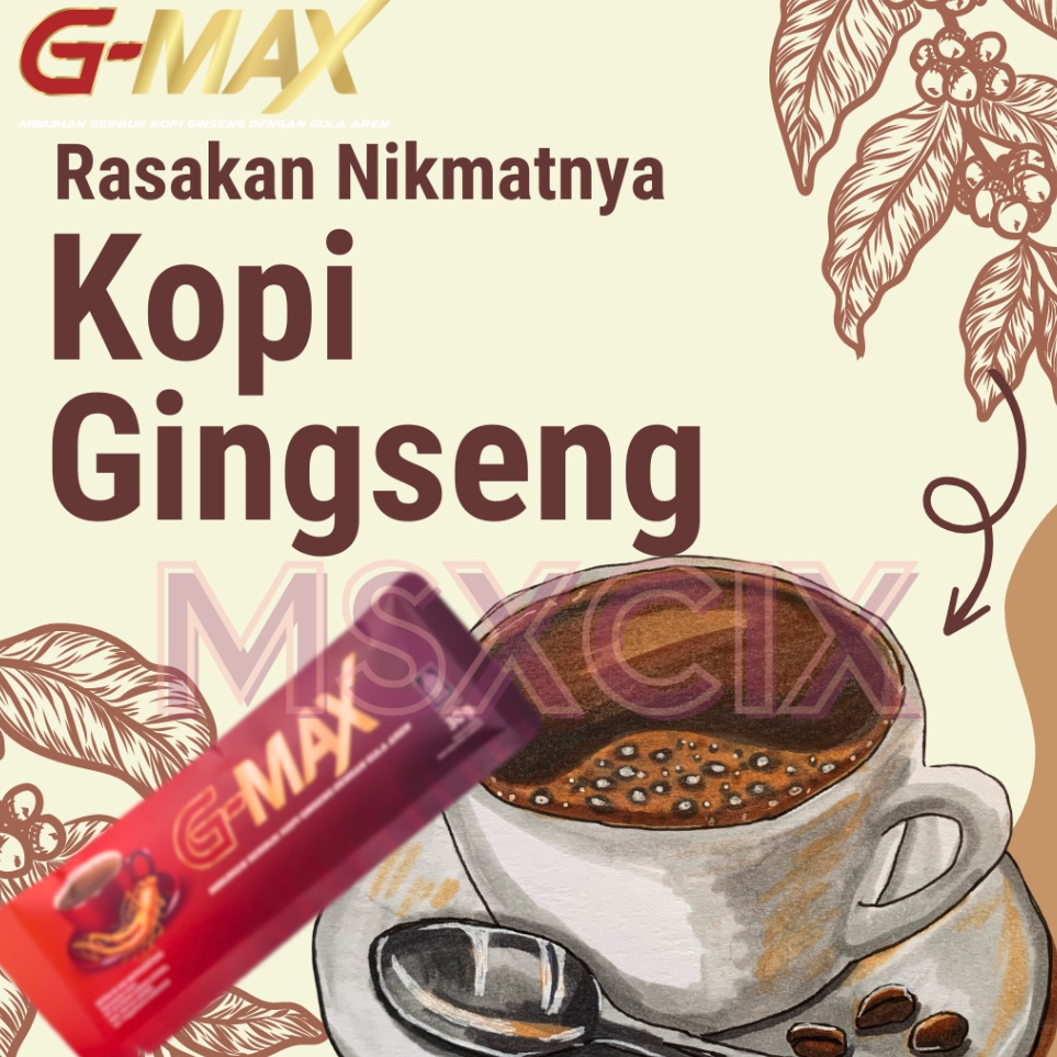 

Big Sale GMAX KOPINYA ENAK RASANYA NIKMAT KHASIATNYA NYATA SETAMINA JOSS (3 SASET)