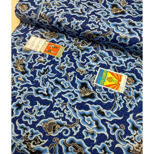 TIPE KPM175 Kain Batik Katun ADRM. Bahan Batik Motif Mega Mendung By adrm Per 1/2meter = 50 cm = 0,5