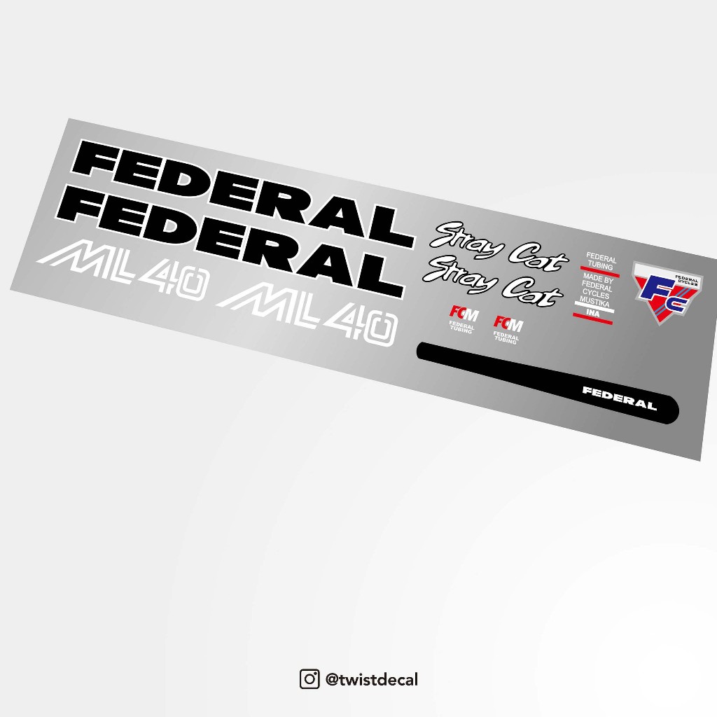 DECAL FEDERAL STRAY CAT