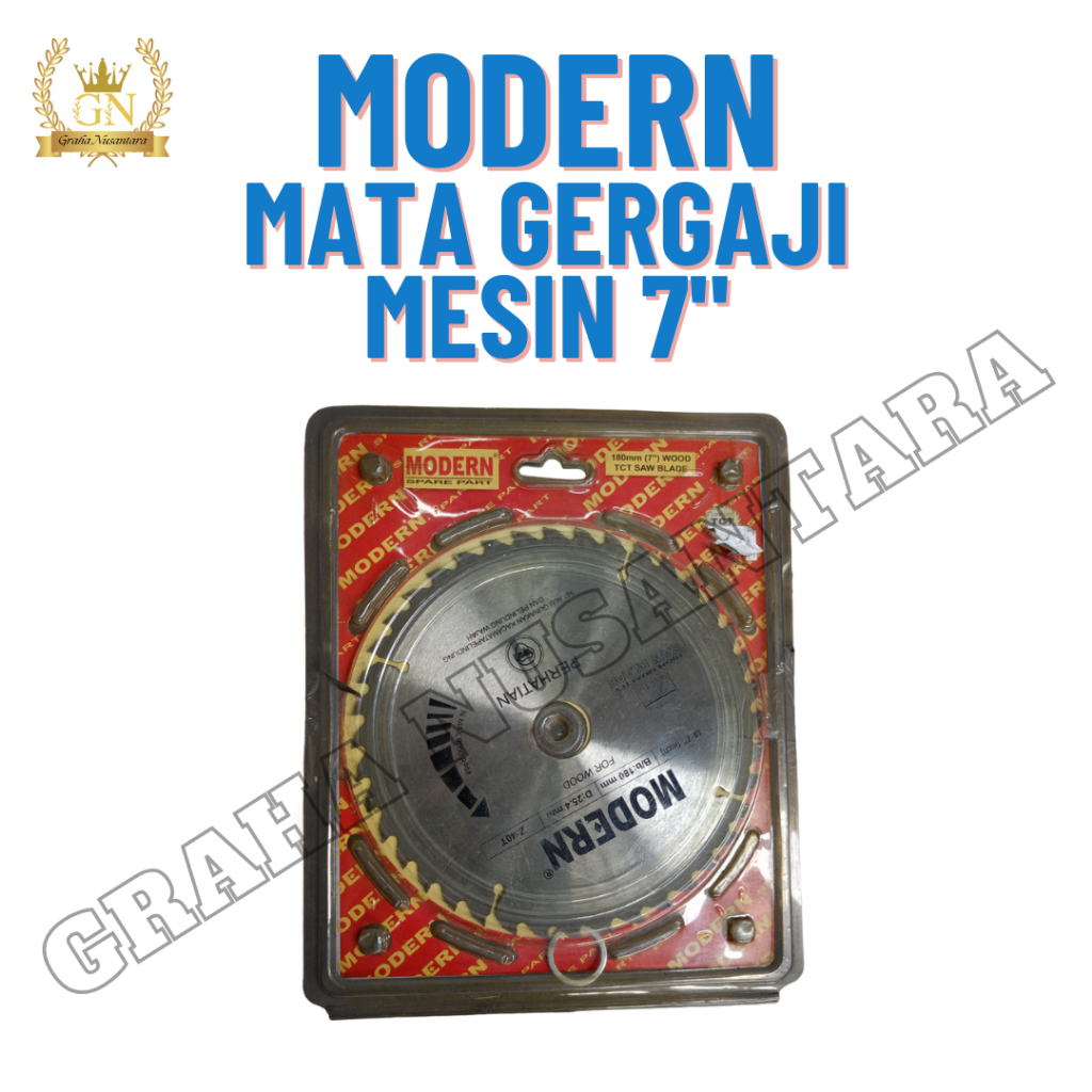 Mata Circular Saw Kayu TCT 7inch/ Mata Gergaji Modern 7"