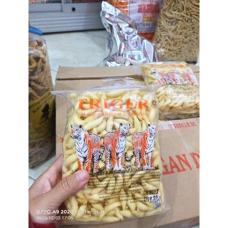 

camilan cemilan bidaran stik keju triger snack