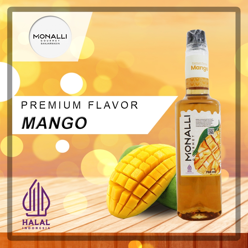 

Monalli Premium Syrup Mango 750 mL - Sirup Rasa Leci Premium untuk Resto / Cafe