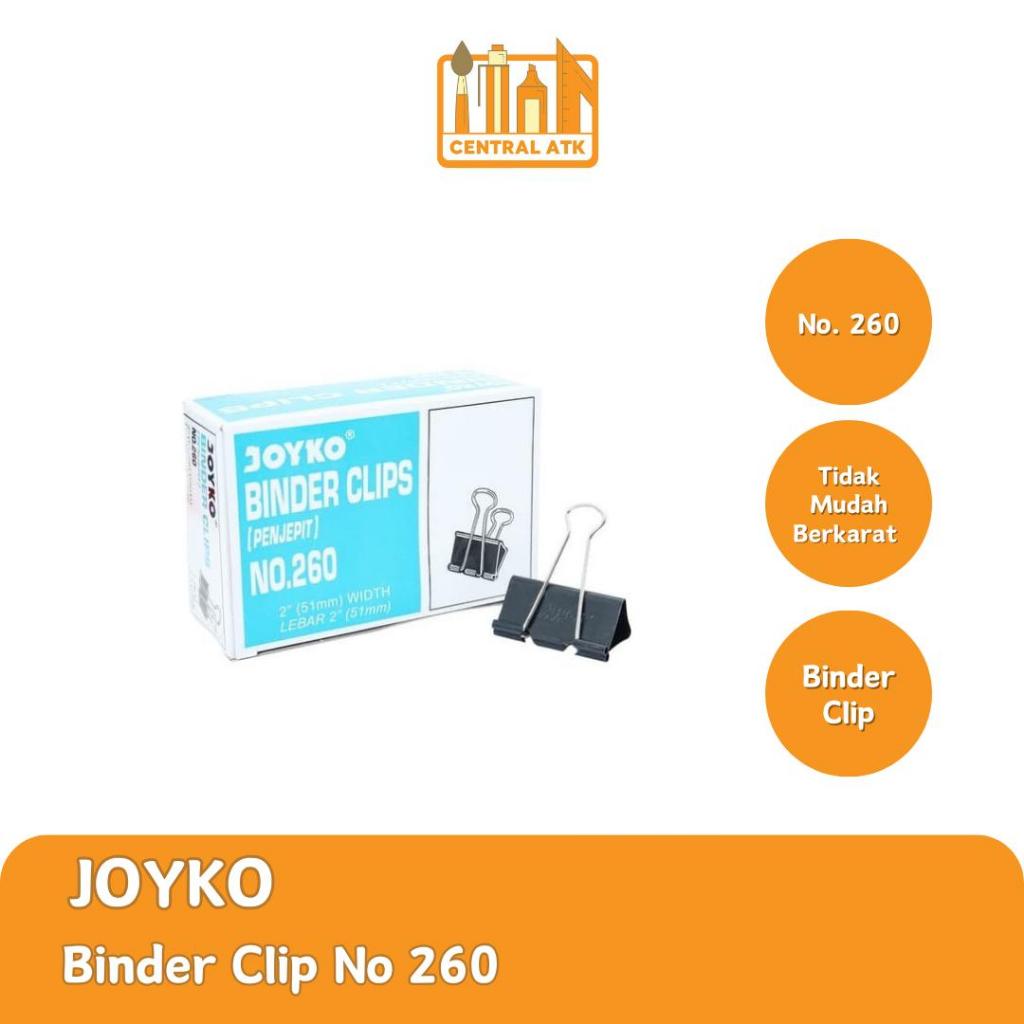 

BINDER CLIP / KLIP KERTAS JOYKO 51 MM NO 260