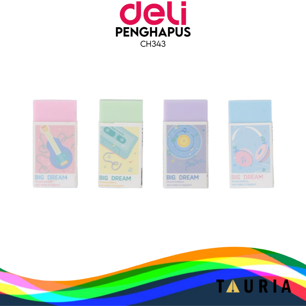 

[DELI X AGNEZ MO] Deli Pencil Eraser Penghapus Elastis Macaroon CH343