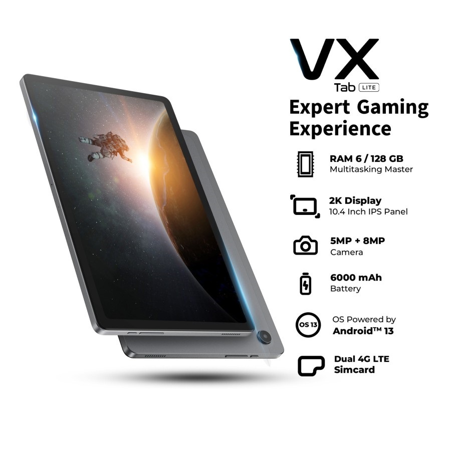TABLET ADVAN VX LITE 10.4" Octa Core 2.0Ghz TAB Dual SIM Card 4G