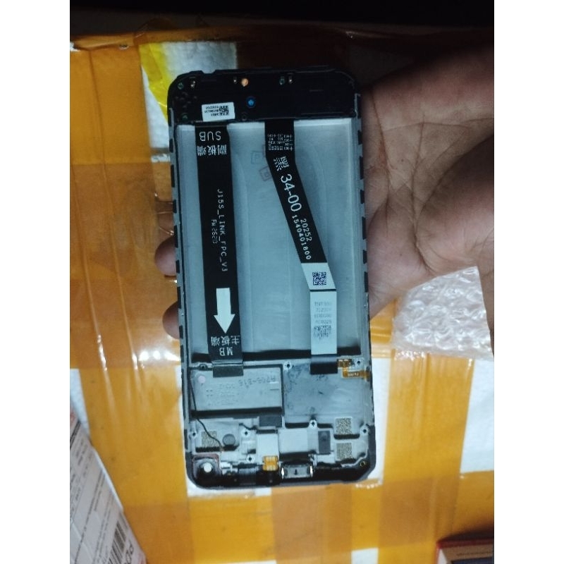 lcd redmi note 9 copotan normal tested