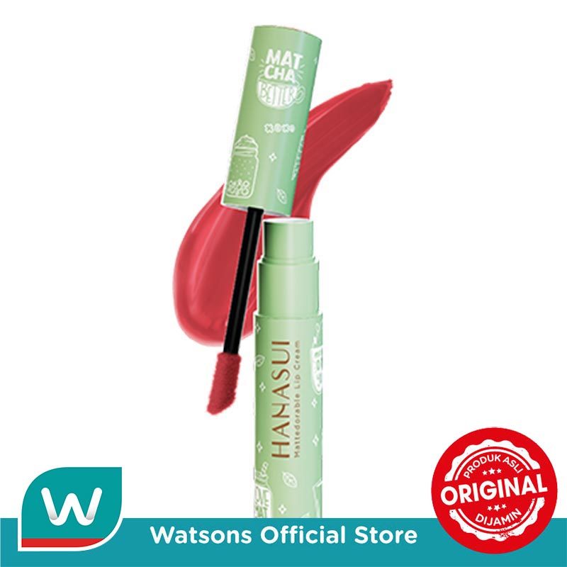 Hanasui Mattedorable Lip Cream Matchamallow #02
