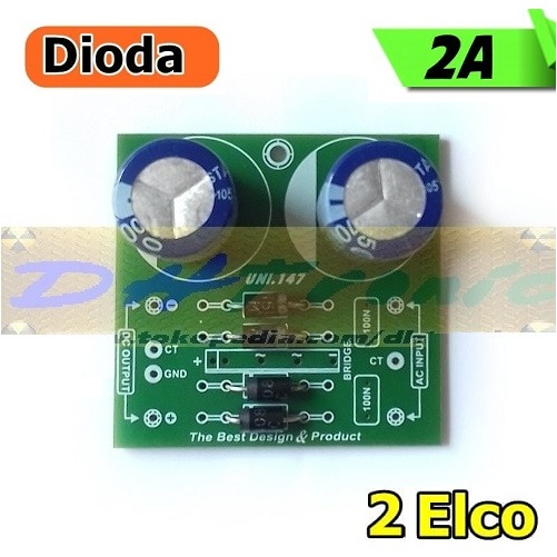 Paket 2A 2 ELCO 4700/50 + Dioda 2A + PCB 4700uF/50V 4700/50V 50v/4700 PSU Power Supply Simetris