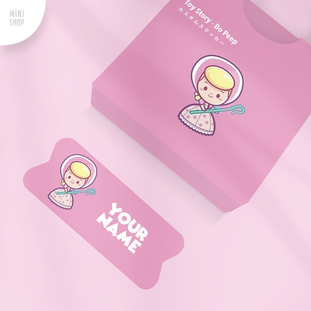 

Stiker Nama Custom Waterproof Toy Story For Girl Bo Peep