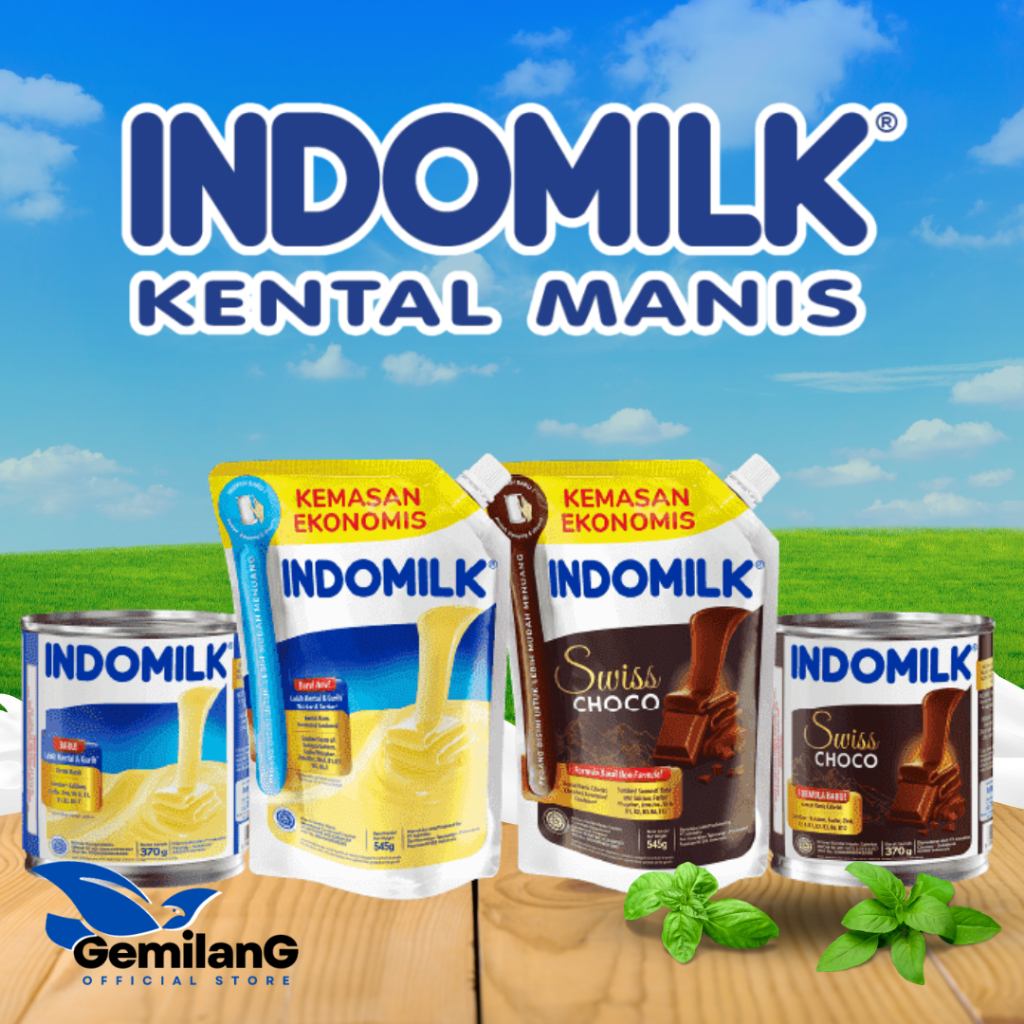 

Indomilk Susu Kental Manis Pouch 545gr Chocolate swiss & plain (Coklat & Putih)