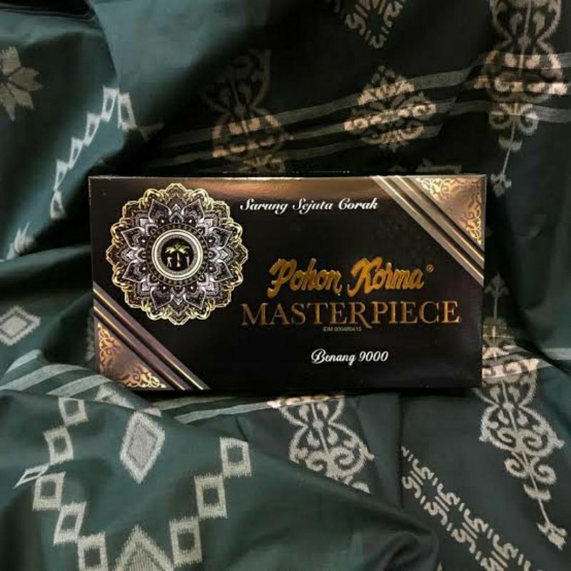SARUNG POHON KORMA MASTERPIECE TENUN 9000 BENANG SARUNG SANTRI PRIA GROSIR