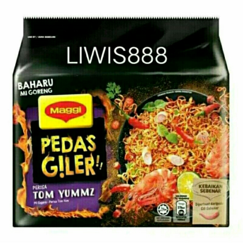 

Mie Goreng Magg1 Pedas Giler Rasa Tom Yam Tom Yummz 1 Pack Isi 5 Bungkus