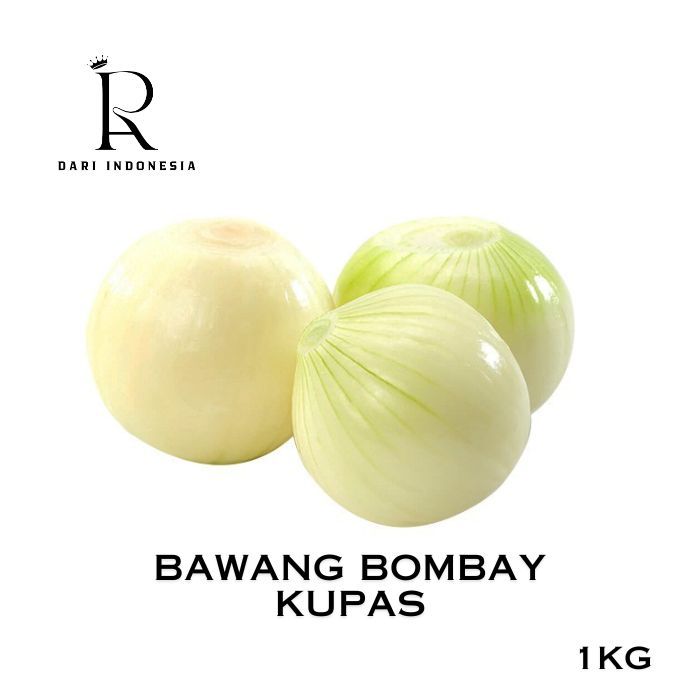 

Bawang Bombay 1 kg Kupas