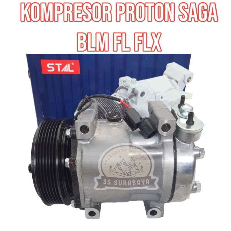 Kompresor Proton Saga BLM FL FLX Ac mobil(Baru/New) Compressor