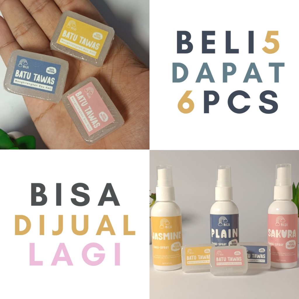 Batu Tawas mini Asli 100% / batu ajaib / Tawas spray deodoran spray Makassar Tawas Traveling (cek de