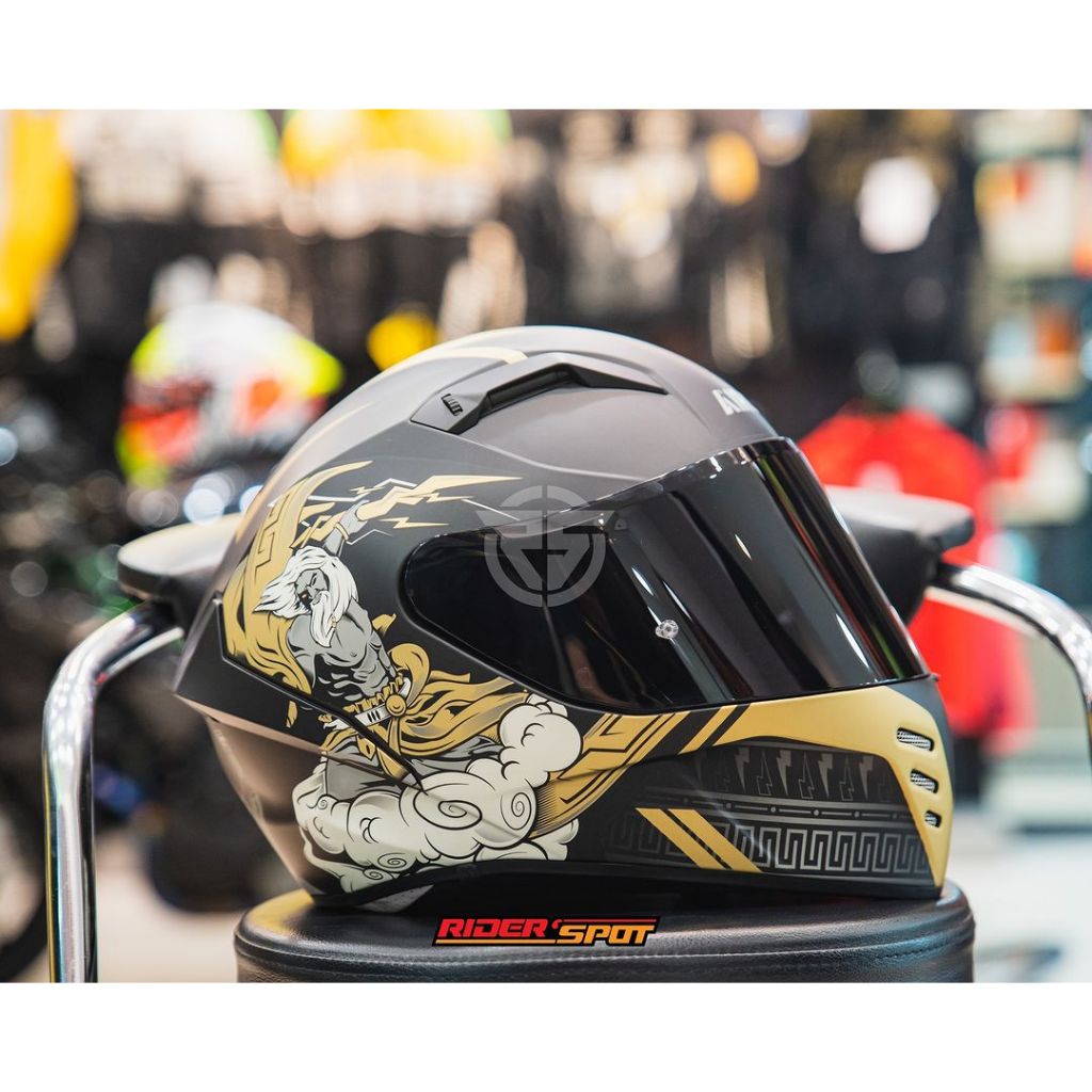 Helm Motor Airoh Connor Zeus Matt Full Face Helmet Original Touring