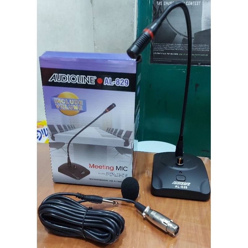 Mic Meja / Mic Condenser AudioLine AL829 Mic Mimbar Podium
