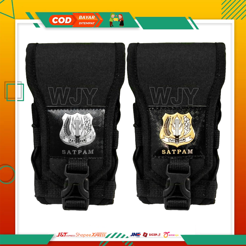 SARUNG HP PINGGANG TACTICAL TAS PINGGANG HP DOUBLE SLOT LOGO SATPAM