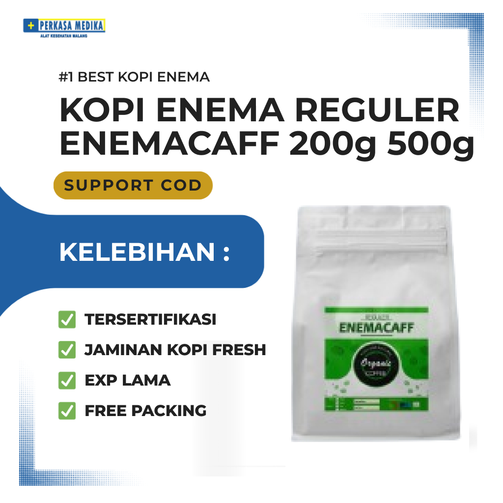 

Enemacaff Reguler Paket KOPI ENEMA ORGANIK BERSERTIFIKAT 500g 200gr dam Alat Cleansing Enema Set