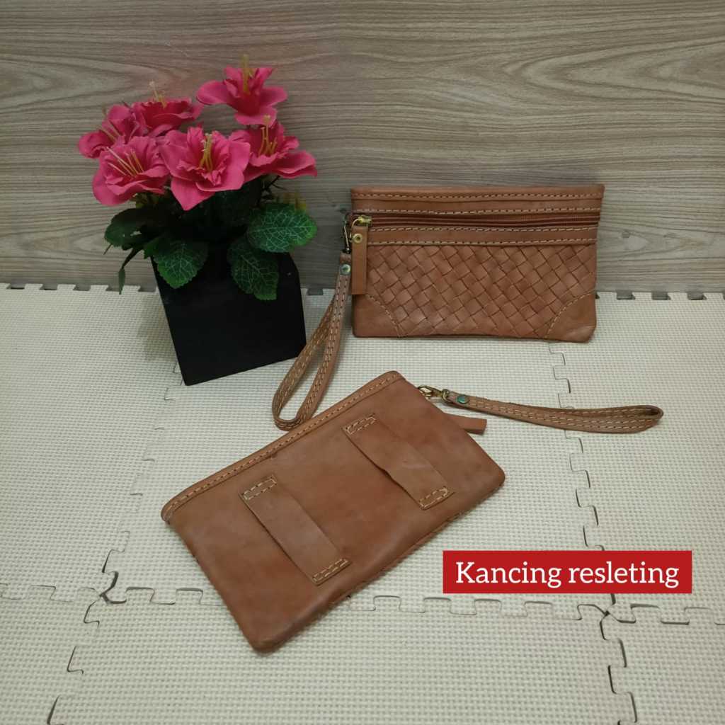 domsel kulit bali/dompet selendang kulit sintetis bali