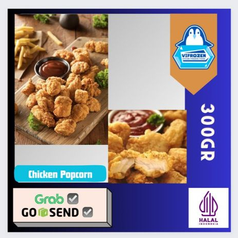 

Chicken Popcorn | Bola Ayam Crispy Frozen 300 gr | Ayam Goreng Tepung