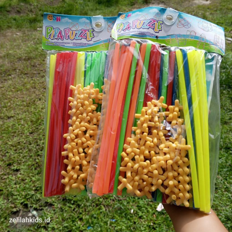 Mainan kontruksi pipa puzzle
